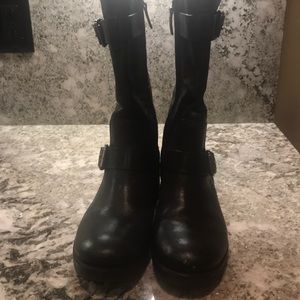 Tory Burch Moto boots-black 7.5